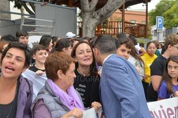Telde protesta en silencio contra la violencia machista (Foto TA y Francisco Javier Santana)